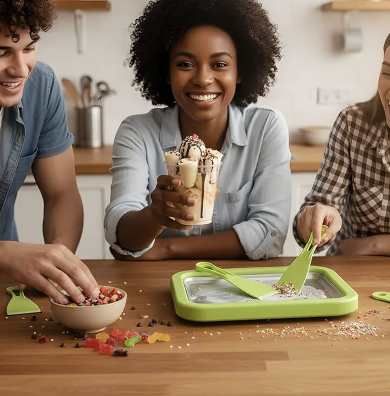 tabla bandeja para hacer helados postres